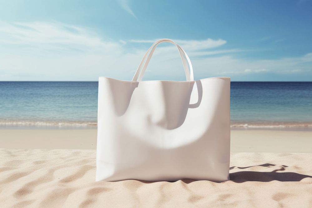 Carrier bag packaging  handbag summer beach.