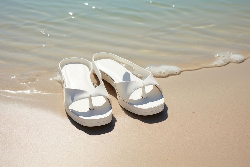 Pool shoes  footwear beach white.
