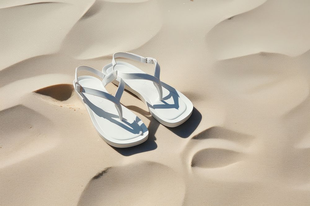 Sandal  footwear beach white.
