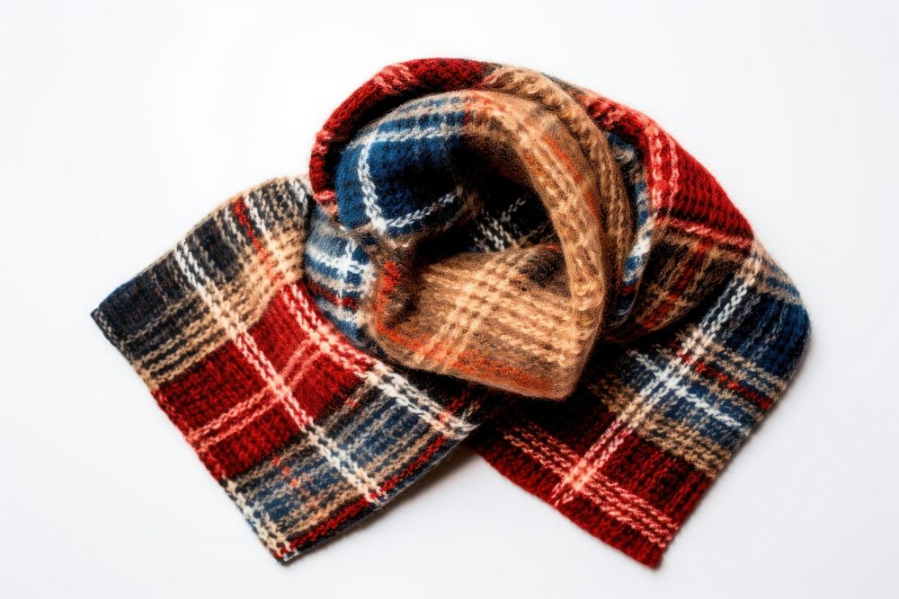 Knitted scarf or plaid white background clothing knitwear.