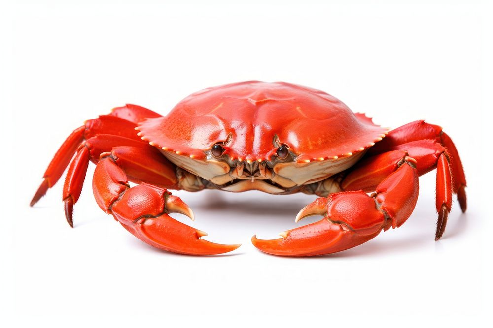 Boiled Serrated mud crab seafood lobster animal.