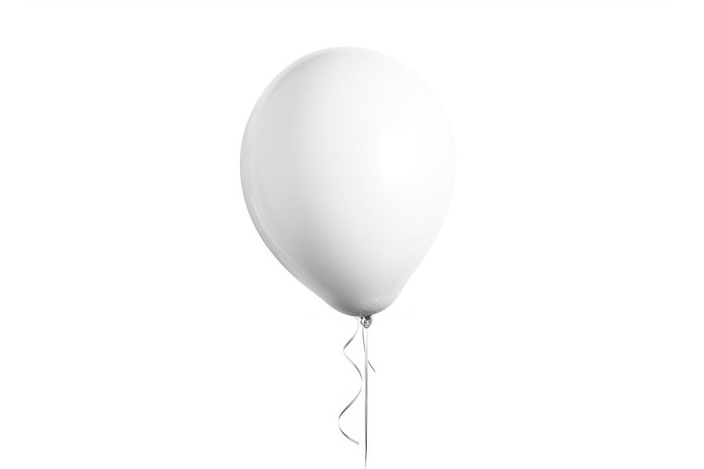 White balloon white background celebration anniversary.