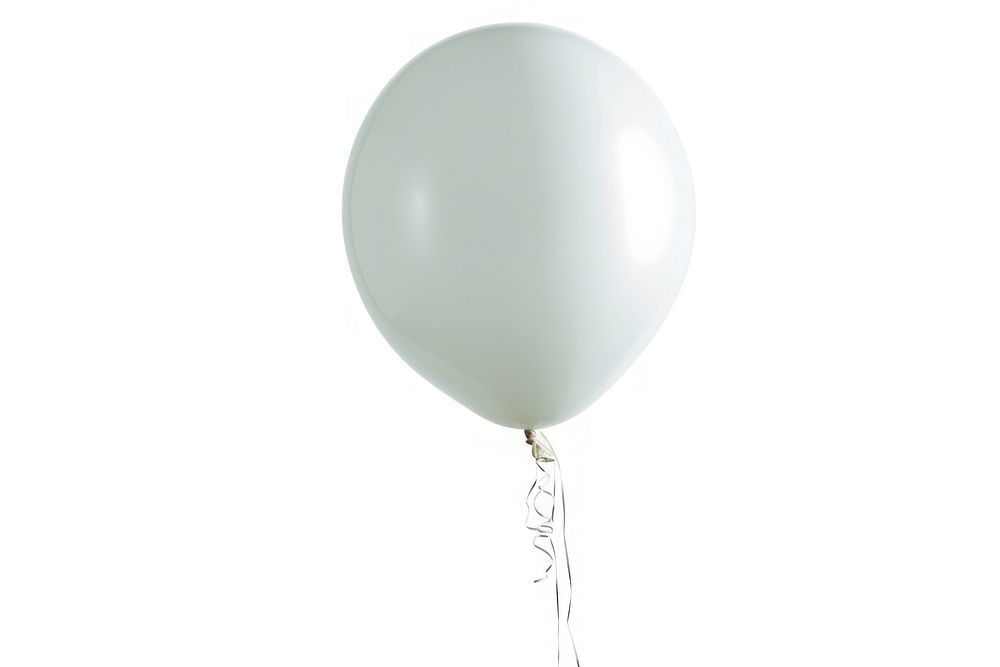White balloon white background celebration anniversary.