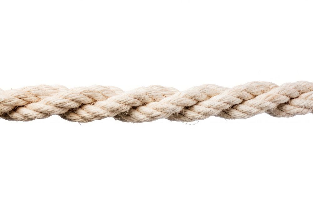 White rough rope white background durability intricacy.