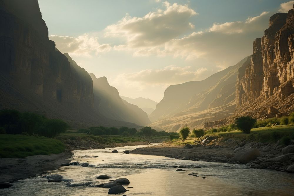 Canyon landscape background wilderness mountain outdoors.