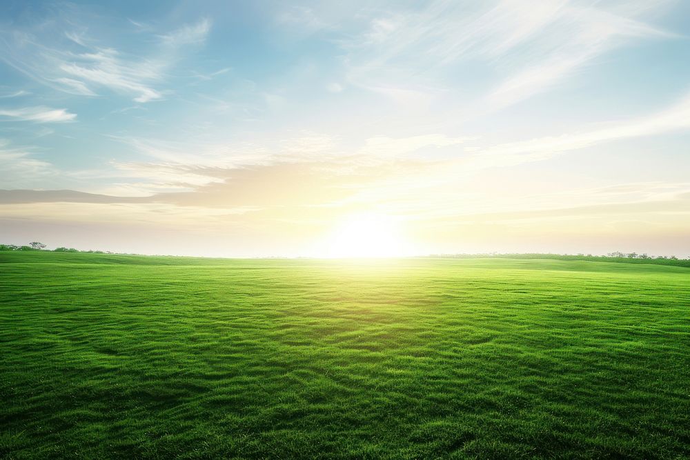 Beautiful green dune field landscape background backgrounds sunlight outdoors.