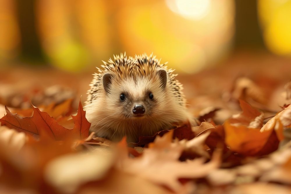 Cute hedgehog small mammal animal rodent nature.