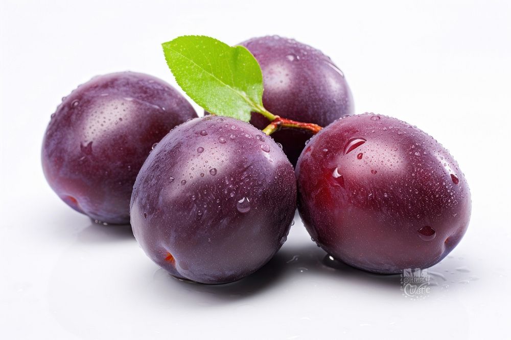 Fresh plum fruit plant food.