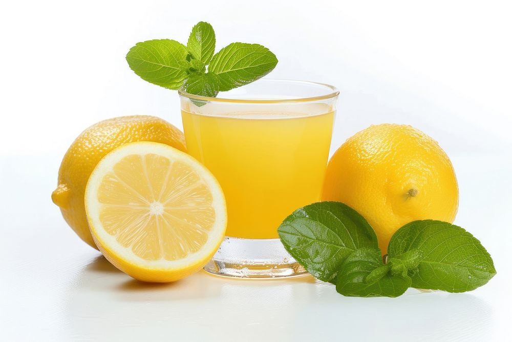 Lemon juice lemonade fruit drink.