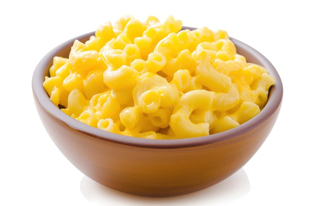Mac and cheese pasta food bowl.