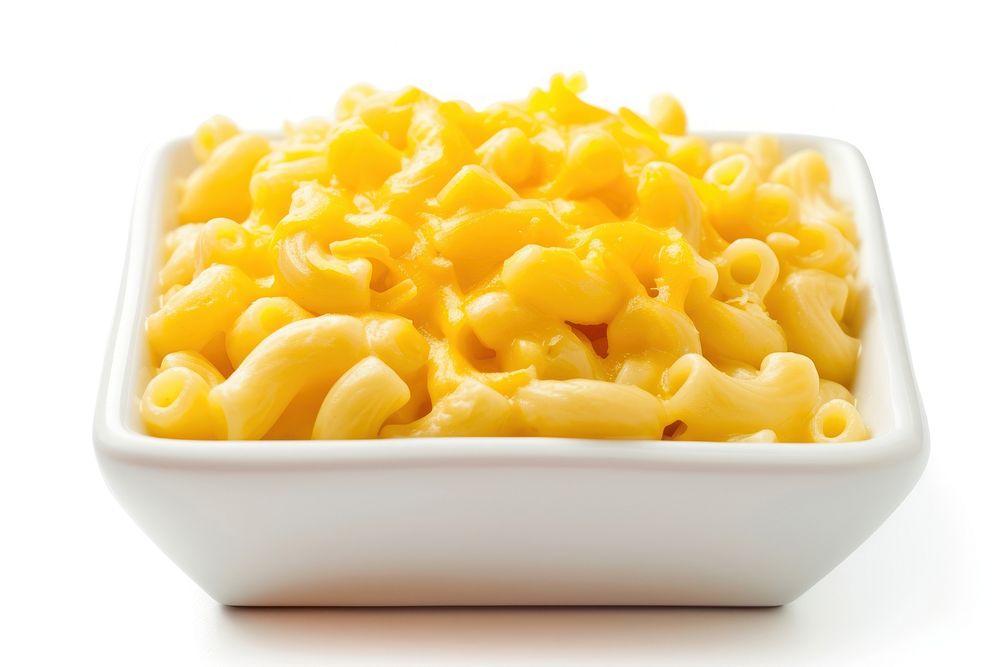 Mac and cheese pasta food bowl.