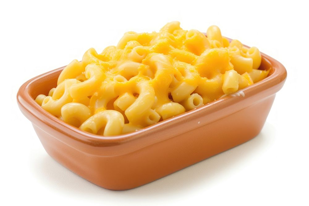Mac and cheese pasta food bowl.