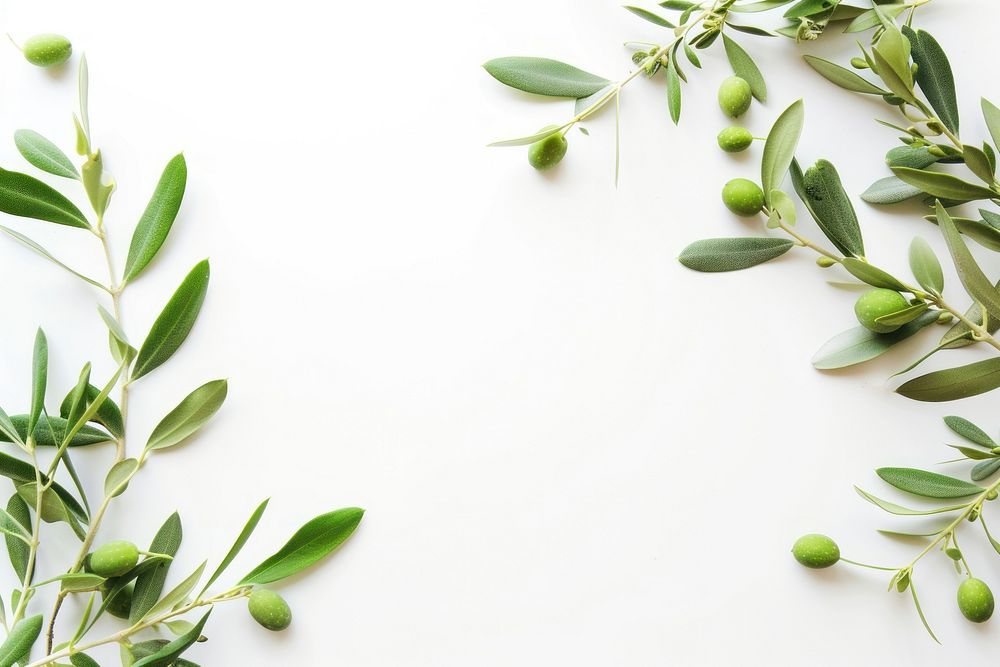Olive branch backgrounds plant herbs.