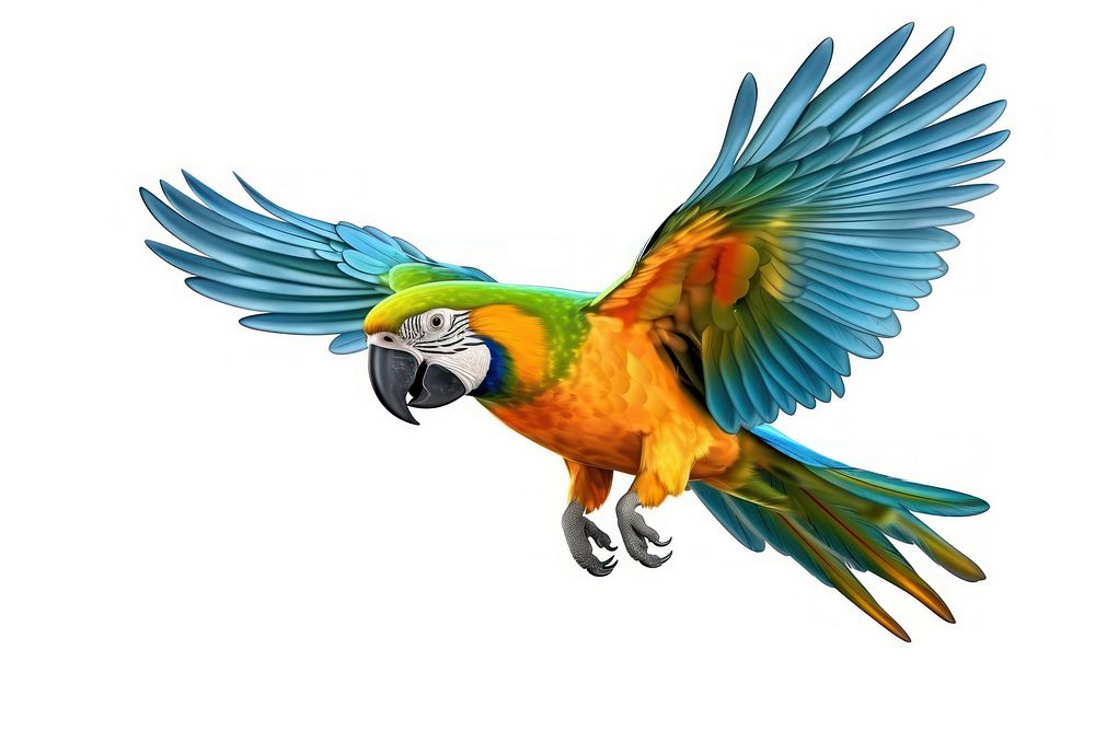 Parrot animal flying bird.