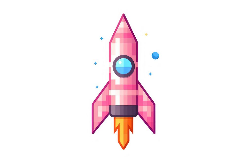 Rocket pixel rocket missile spaceplane.
