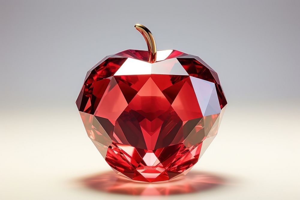 Apple gemstone jewelry fruit.