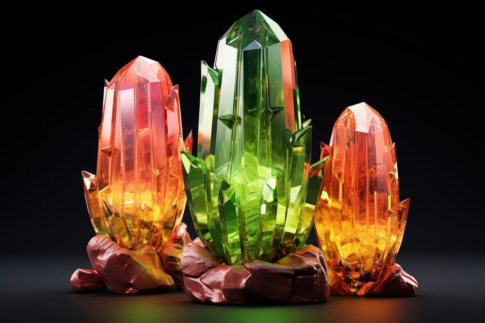 Cactus gemstone crystal mineral.