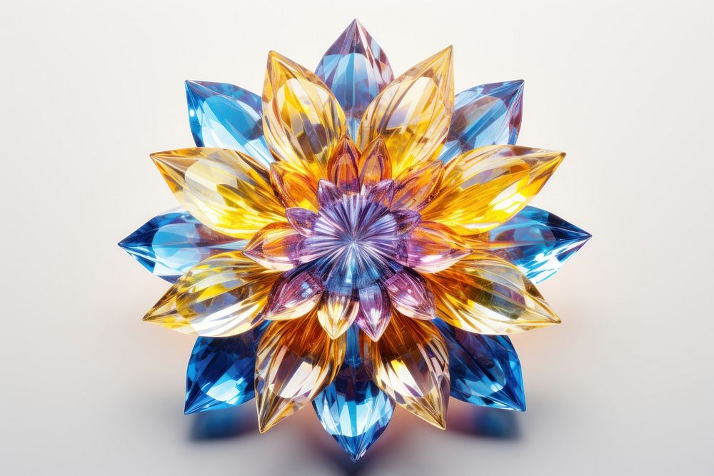 Sunflower gemstone crystal jewelry.