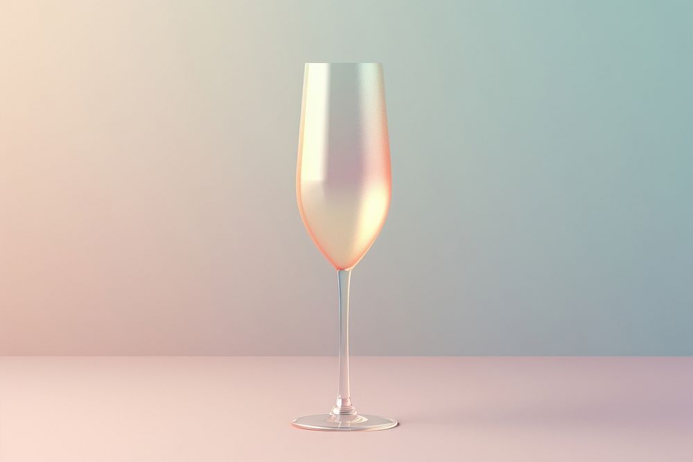 A glass of Champagne shape champagne drink wine.