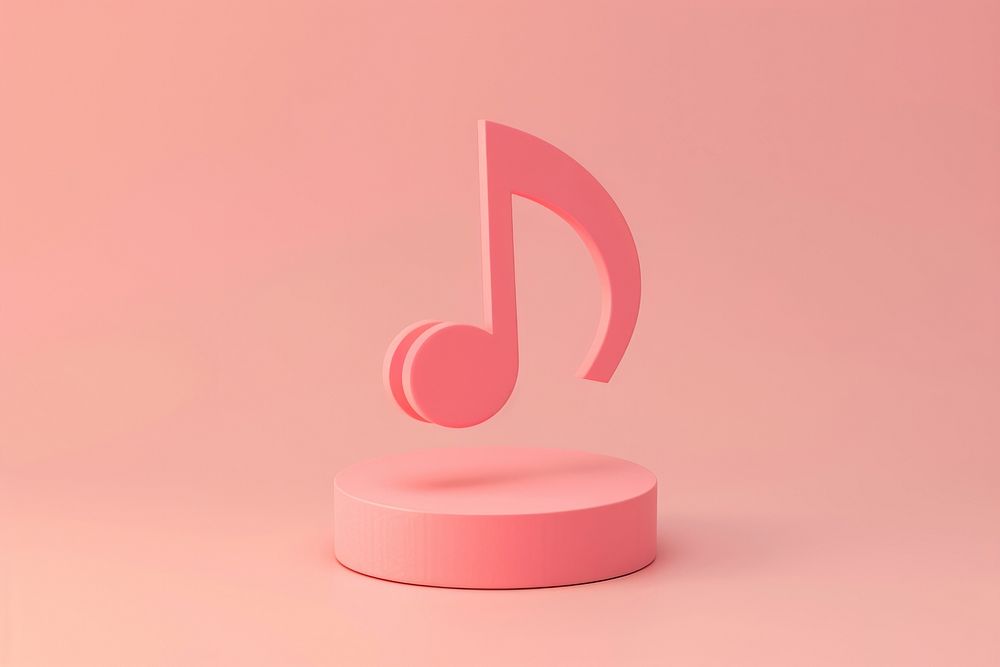 Minimal music icon text skating circle.