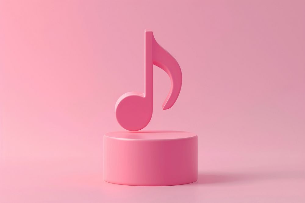 Minimal music logo text circle purple.