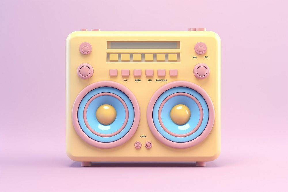 Music icon electronics radio loudspeaker.