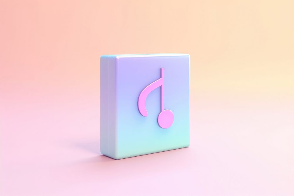 Music note icon text purple circle.