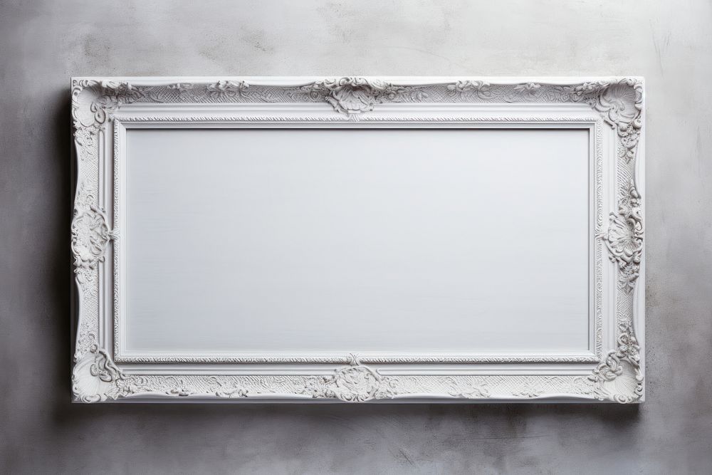 Gray frame rectangle white architecture.