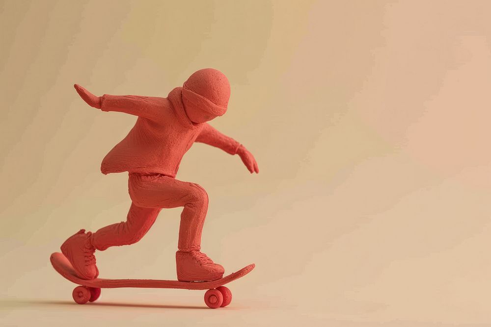 Skater toy representation skateboarding.
