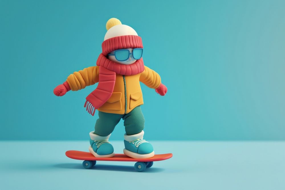 Skater skateboard cartoon cute.
