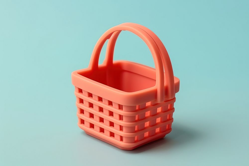 Shopping basket plastic container hamper.