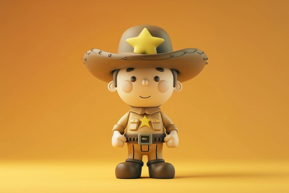 Sheriff cute toy representation.
