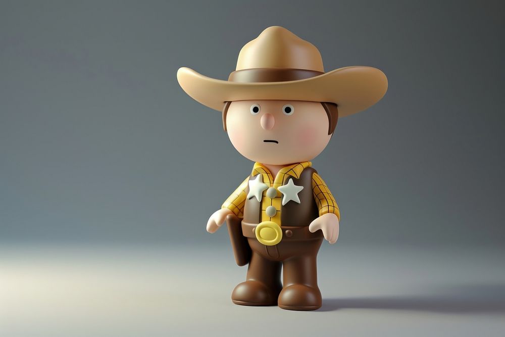 Sheriff toy representation headwear.
