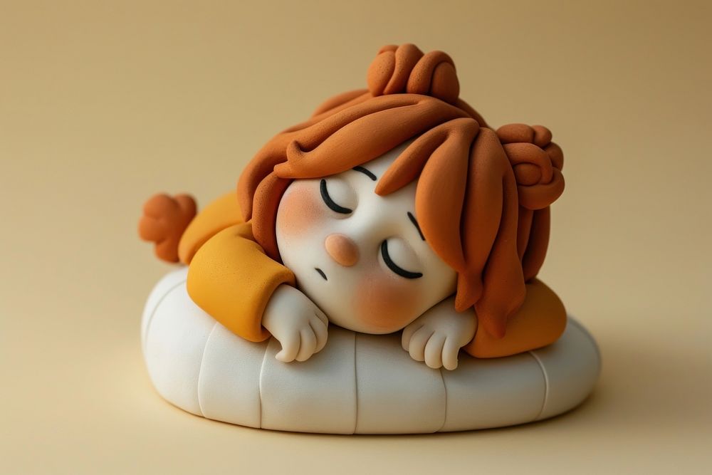Sleepy figurine dessert cartoon.