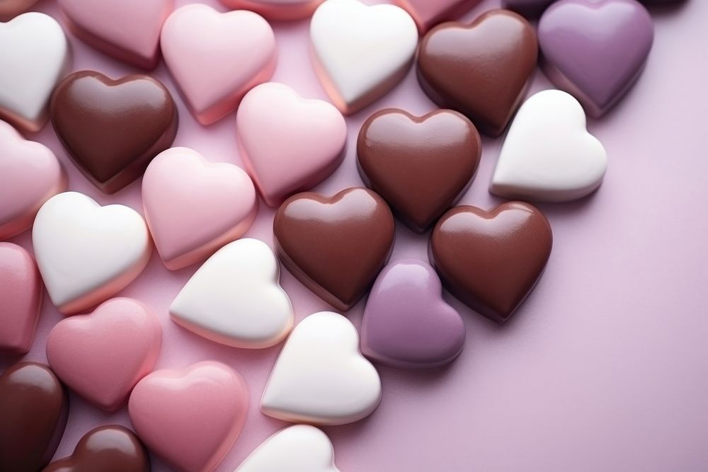 Heart confectionery backgrounds chocolate.