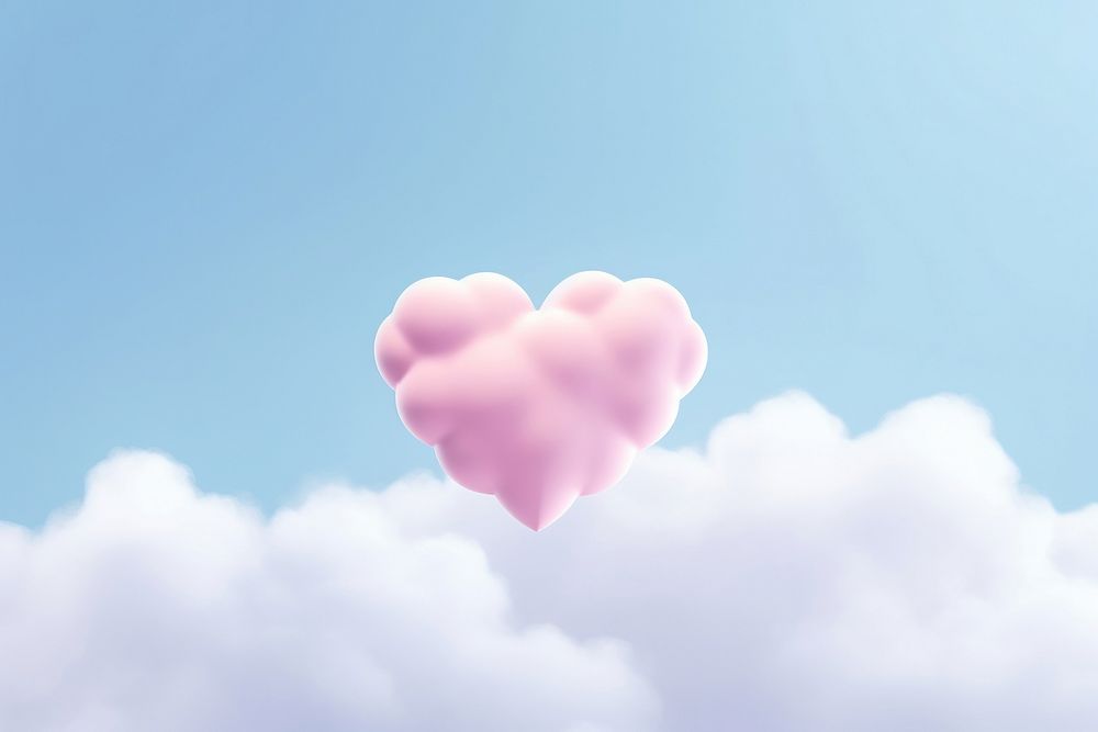 Backgrounds cloud heart pink.
