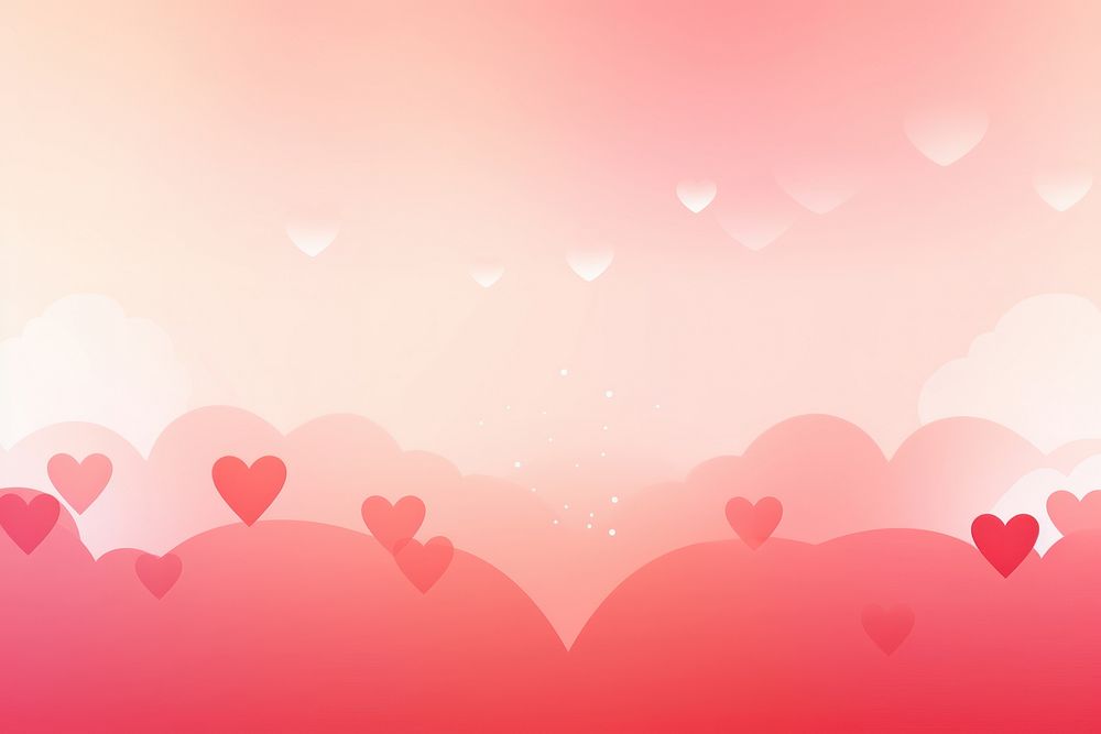 Crown and hearts gradient backgrounds red celebration.