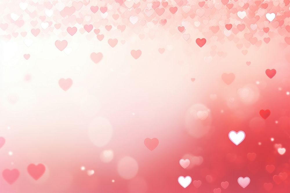 Crown and hearts gradient backgrounds petal red.