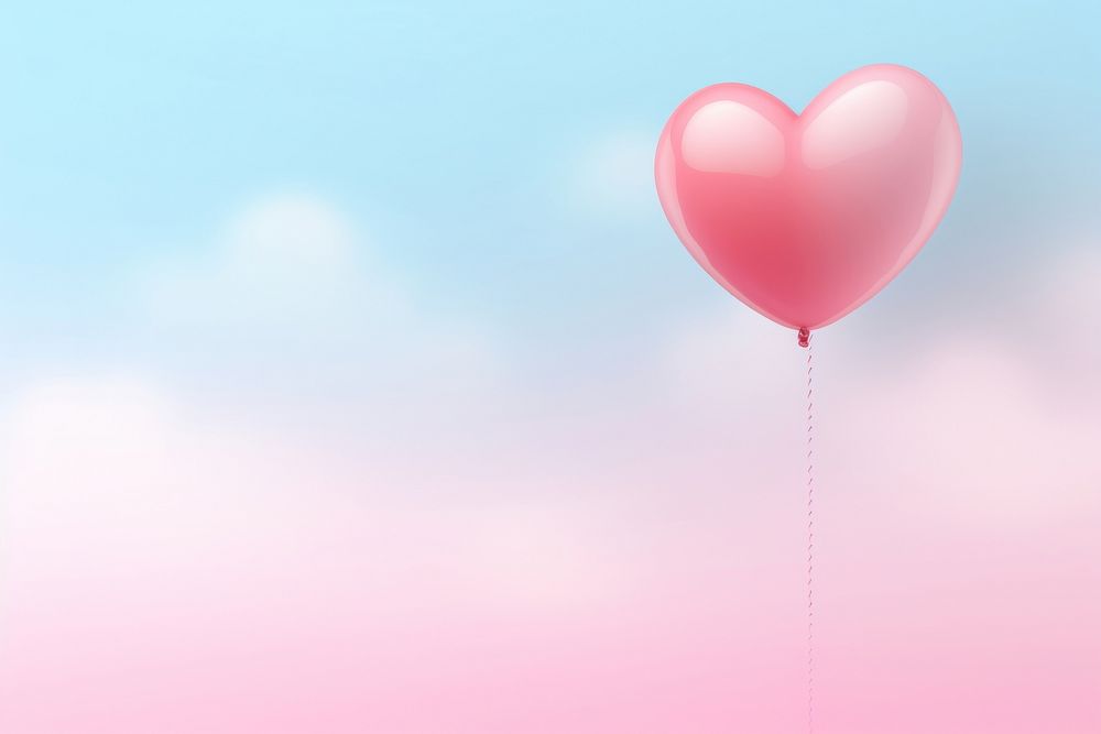 Heart and balloon gradient background backgrounds love pink.