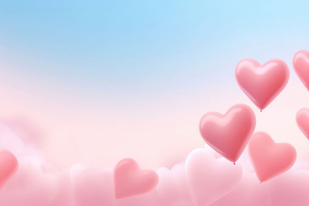 Heart balloon gradient background backgrounds abstract love.