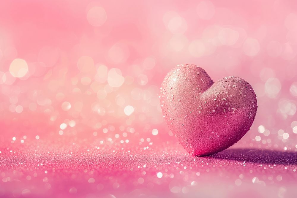 Heart with gilllter gradient background backgrounds pink love.