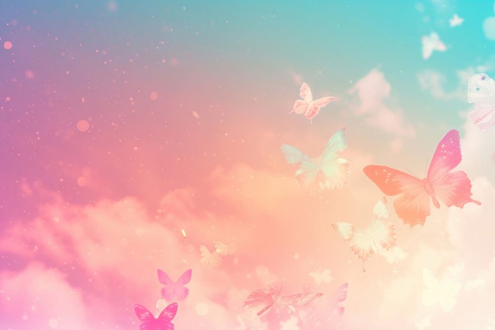 Vintage butterfly gradient background backgrounds abstract outdoors.