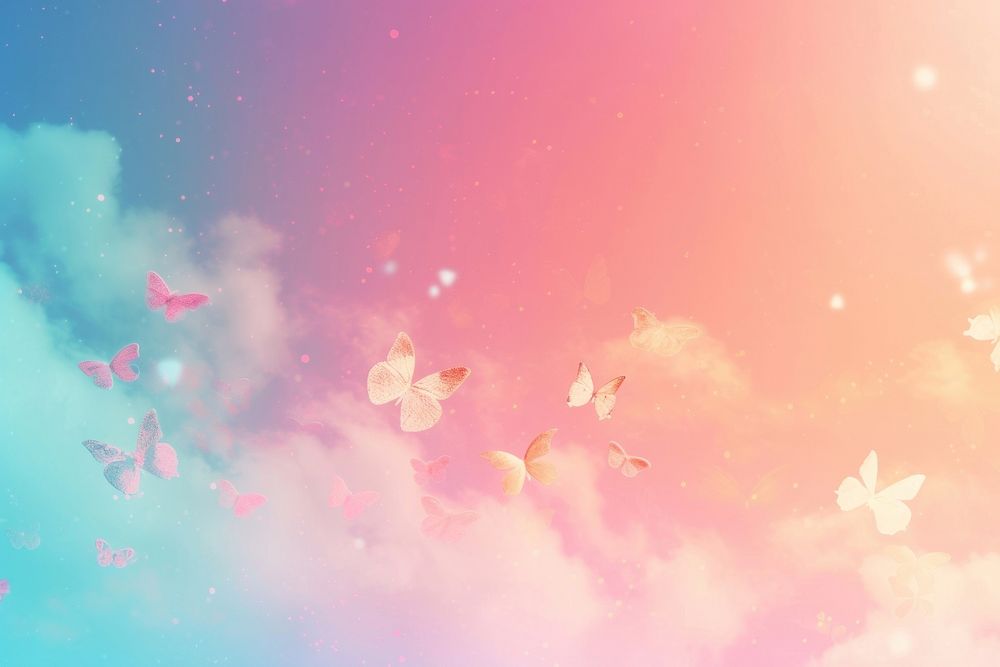 Vintage butterfly gradient background backgrounds abstract outdoors.