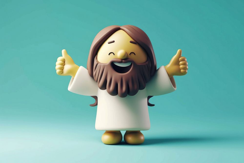 Jesus figurine cute toy.