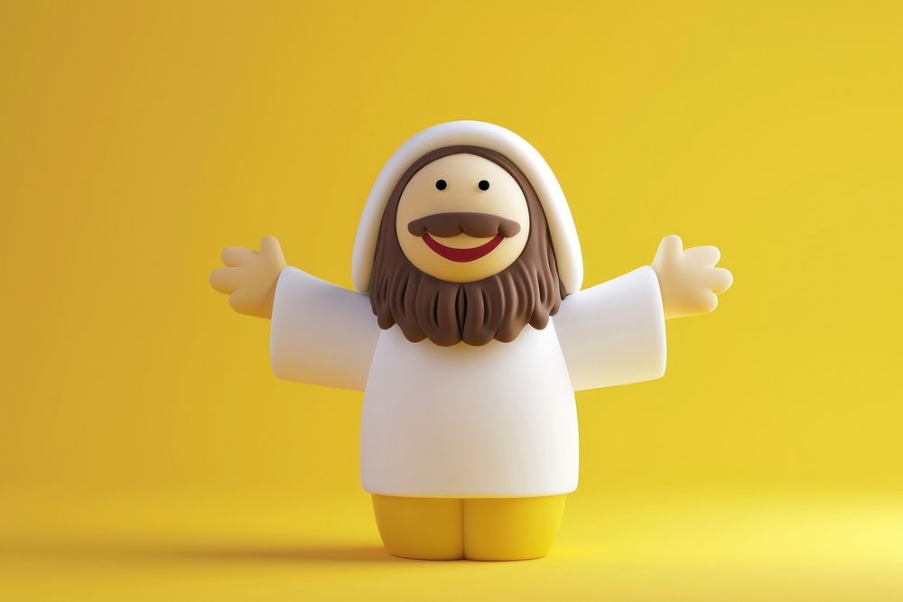 Jesus toy anthropomorphic representation.