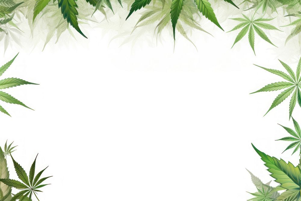 Cannabis border backgrounds cannabis plant.