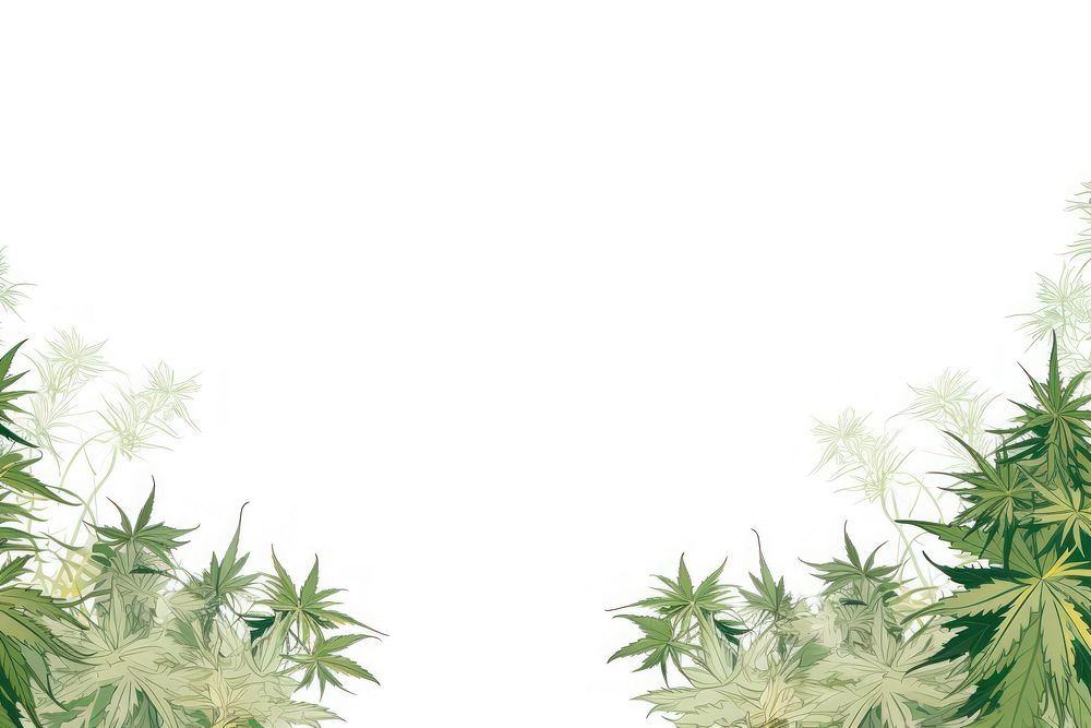 Cannabis flower border backgrounds cannabis plant.