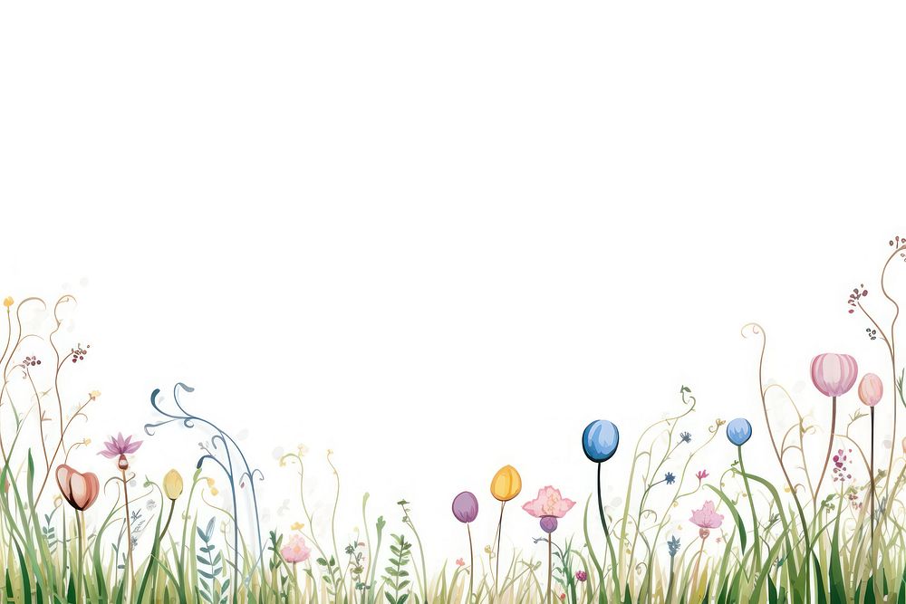 Spring border backgrounds outdoors pattern.