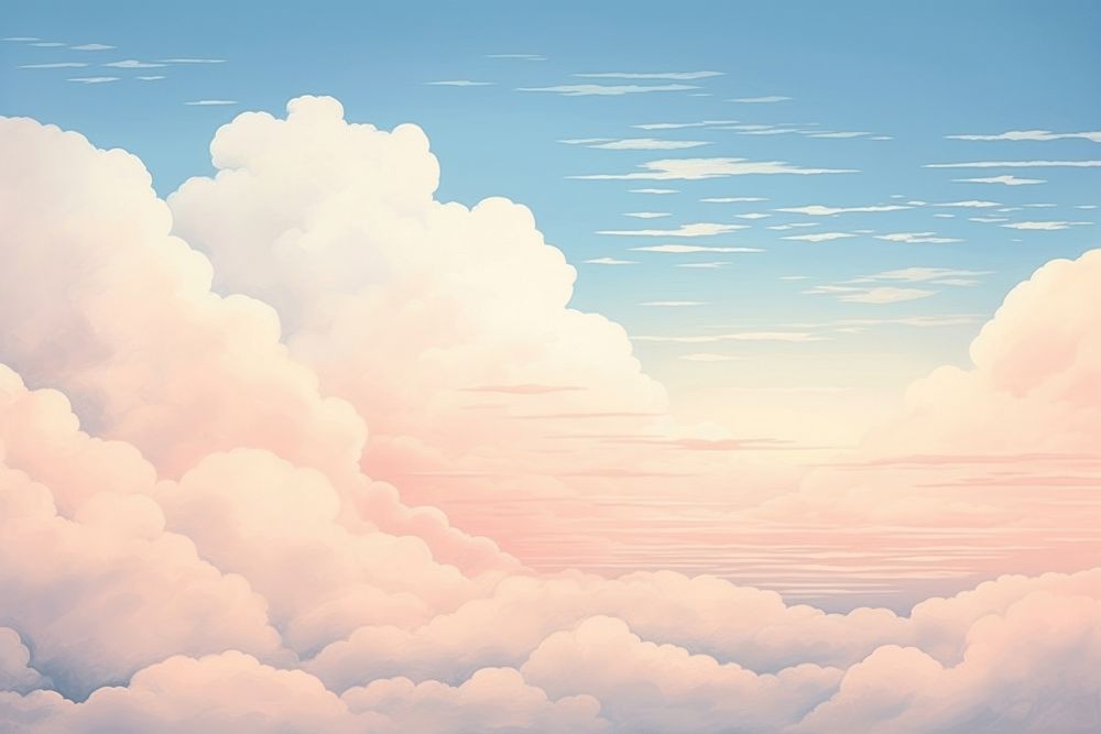Litograph minimal sky backgrounds outdoors horizon.