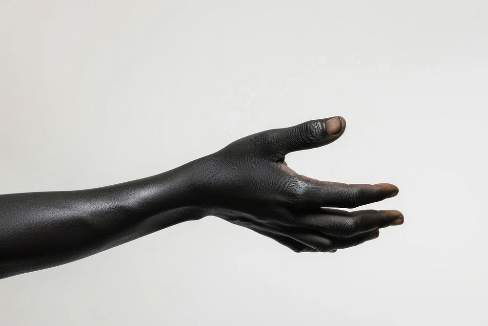 Hand holding pose finger adult black.